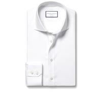 White non-iron twill cutaway slim fit shirt