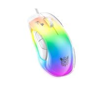 (White)ONIKUMA CW925 USB Wired Gaming Mouse RGB Light Computer Laptop Micezz29