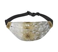 White parttern Sac banane imperméable avec 3 poches zippées pour course à pied et voyage, noir, taille unique, tendance, noir, taille unique, mode, Noir , Taille unique, Mode