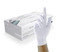 White Pearl Nitrile Examination Gloves-Versatile Powder-Free And Latex Free Disposable Gloves,Box Of 100,White,Large (Gp0024)