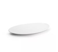 White Perla Plat de service en porcelaine 36x24.5 cm CHIC