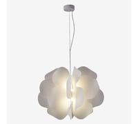 White Petal Acrylic Chandeliers 18In Unique Single-Head Light Electroplated Metal Dining Table Hanging Lamp Postmodern Bedroom Living Room Decorative Lighting Fixture/S