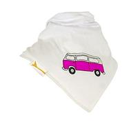 White & Pink Retro Camper Bandana Bib