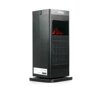 White- Poêle électrique basse consommation 230 V, chauffage électrique avec LED, effet cheminée flamme 3d, puissance réglable 900-1500 W