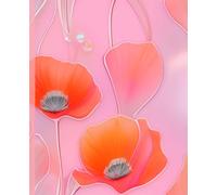 WHITE POPPY COMPOSITION NOTEBOOK JOURNAL DIARY DRAWING SKETCH PAD Cottagecore Botanical Floral Nature Art Painting Farmhouse Wild Flowers Poppies ... Ivy League University Women Teen Girl GIFT