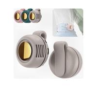 (White) Portable Silent Mini Bladeless Clip On Fan with Adjustable 3-Speed for Outdoor Travel Office Desk and Personal Cooling