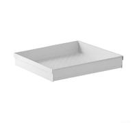 White PP Slide-Out Drawer Organizer Adjustable Width