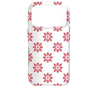 White Red Floral Maple Leaf Canada Natural Pattern Coque pour iPhone 17 Pro