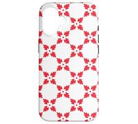 White Red Leaf-Like Maple Leaves Naturalistic Ottawa Modern Coque pour iPhone 16