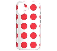 White Red Ring Circle Round Japan Color Zen Dot Pattern Coque pour iPhone 17
