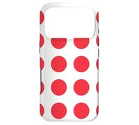 White Red Ring Circle Round Japan Color Zen Dot Pattern Coque pour iPhone 17 Pro