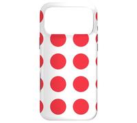 White Red Ring Circle Round Japan Color Zen Dot Pattern Coque pour iPhone 17 Pro Max
