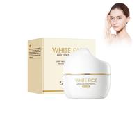 White Rice Crème éclaircissante pour le visage au riz Crème raffermissante anti-âge Crème hydratante au riz Hydratation profonde grâce à la niacinamide Répare la barrière cutanée