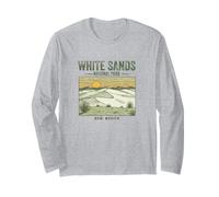 White Sands Souvenir du Parc National du Nouveau-Mexique Hommes Femmes Manche Longue