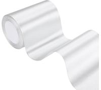 White Satin Ribbon 22 M X 10 Cm Wide For Wedding,Big Bow,Christmas,Indoor And Outdoor Decoration,Gift Wrapping,Party,Valentine