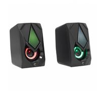 White Shark BEAT haut-parleur Noir Avec fil 6 W