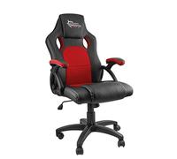 White Shark Chaise de Gaming Kings Throne Noir/Rouge, Cuir PU, Taille Unique