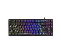White Shark GK-1925 SPARTAN, 80%, USB, Commutateur mécanique, LED, Noir