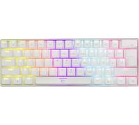 White Shark GK-2022 SHINOBI, 60%, USB, Commutateur mécanique, QWERTY, LED, Blanc