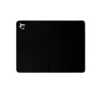 White Shark GMP-2101 BLACK KNIGHT Tapis de souris gaming 400x300mm, surface monochrome noire, base caoutchouc, revêtement textile, épaisseur 3mm