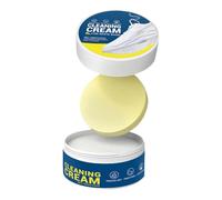 White Shoe Cleaner - Anti Yellow Cleaning Cream, Multifunctional Shoe Cleaning Cream for Sneakers and Canvas, Quick Stain Removal Without Water, Restores White Sports Running Gym Tennis Shoes