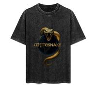 White Snake Whitesnake Mens T-Shirt Black Unisex Top Tee S