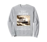 White Star Line RMS Titanic Ship pour garçons et Enfants Sweatshirt, Unisexe pour Adultes, Gris Chiné, M