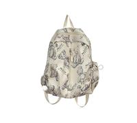 (White) Student School Backpack Women Backpack All-matching Daypacks Girls Full Print Backpack Travel Backpack for Daily Work White