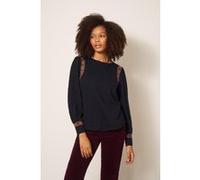White Stuff Blake Blouson Top Black Multi Taille: 14 | Chemisiers Outlet | Femme | Le Noir
