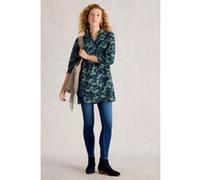 White Stuff Blake Cord Tunic Navy Print Taille: 10R | Chemises à boutons Outlet | Femme | Bleu
