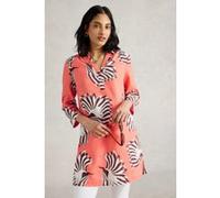 White Stuff Blake Linen Tunic Pink Print Taille: 8 PETITE | Chemisiers Outlet | Femme | Blanche