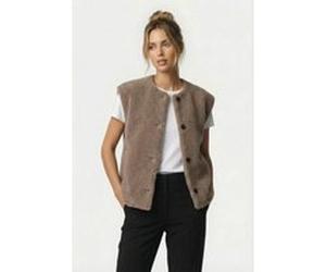 White Stuff Borg Gilet Dark Natural Taille: M | Vestes sans manches Outlet | Femme