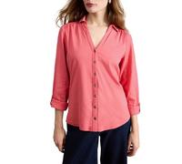 White Stuff Chemise Annie à Manches Longues pour Femme de - Haut décontracté à Boutons - Rose Moyen - Taille 38