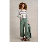 White Stuff Clara Ls Tee Natural Print Taille: 8 REGULAR | Manches longues Outlet | Femme