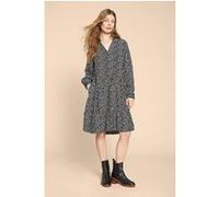 White Stuff Clover Eco Vero Dre Black Printed Taille: 16 | Robes midi Outlet | Femme | Le Noir