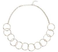 White Stuff Cynthia Round Chain Necklace Silver Tone Metallic Taille: OS | Colliers Outlet | Femme | Gris