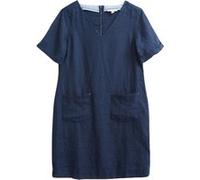 White Stuff Edie Linen Dress Dark Navy Taille: 8 | Robes Mini Outlet | Femme | Blanche
