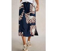 White Stuff Elle Linen Blend Skirt Navy Multi Taille: 18 REGULAR | Jupes Outlet | Femme | Blanche