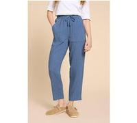 White Stuff Elle Linen Blend Trouser Blue Taille: 18 REGULAR | Pantalons droits Outlet | Femme | Blanche