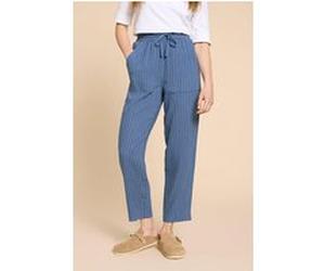 White Stuff Elle Linen Blend Trouser Blue Taille: 22 REGULAR | Pantalons droits Outlet | Femme | Blanche