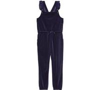 White Stuff Frilly Velvet Jersey Jumpsuit Dark Navy Taille: 3-4 | Bodies pour bébé Outlet | kids | Bleu