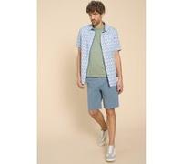 White Stuff Geo Fish Printed Ss Shirt White Print Taille: M | Casual chemises Outlet | Homme | Blanche