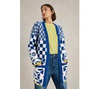 White Stuff Geo Mix Cardi Blue Multi Taille: XL | Cardigans Outlet | Femme | Bleu