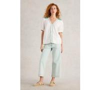 White Stuff Gianna Double Cloth Top White Multi Taille: 8 | Chemisiers Outlet | Femme | Blanche