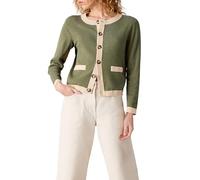 White Stuff Gilet Charlotte pour Femme de - Pull décontracté pour Un Confort au Quotidien - Vert Kaki - Taille 46