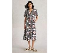 White Stuff Iris Linen Dress Ivory Print Taille: 20 REGULAR | Robes Outlet | Femme | Blanche