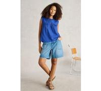 White Stuff Isla Mix Top Bright Blue Taille: 18 | Tanktops Outlet | Femme | Bleu