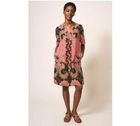 White Stuff June Linen Shift Dress Plum Multi Taille: 6 | Robes Outlet | Femme | Blanche