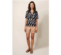 White Stuff June Linen Top Blk Mlt Taille: 8 | Chemisiers Outlet | Femme | Blanche