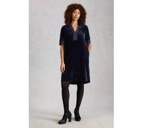 White Stuff June Velvet Dress Dark Navy Taille: 8 REGULAR | Robes Outlet | Femme | Bleu